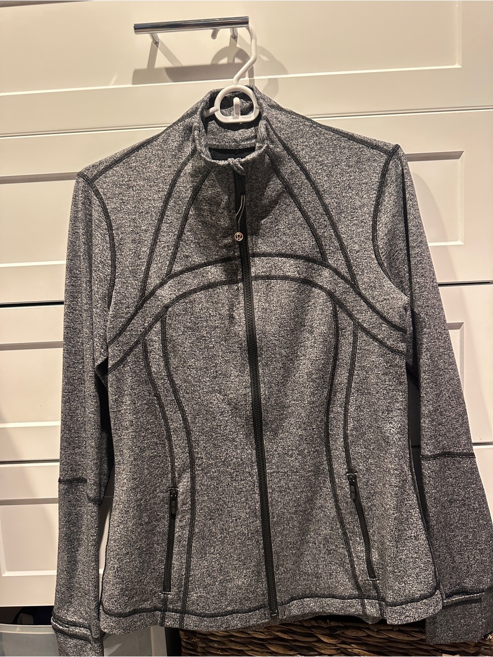 Lululemon Define Jacket Heathered Gray Size 10 Full Zip Classic